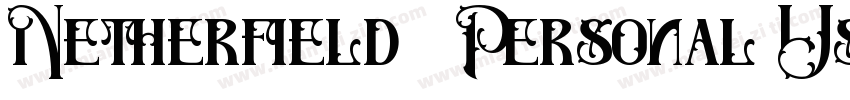 Netherfield   Personal Use字体转换